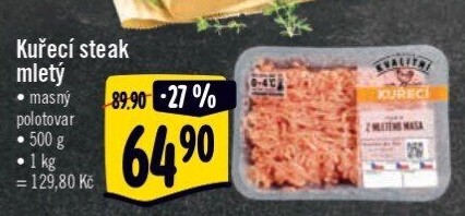 Kuřecí steak mletý Albert