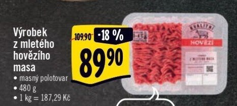 Mleté maso hovězí Albert