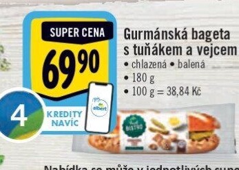 Obložená bageta Albert Fresh Bistro