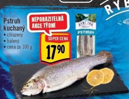 Pstruh kuchaný Albert