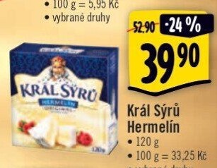 Sýr Hermelín Král sýrů