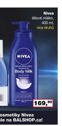 Nivea tělové mléko, 400 ml