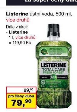 Listerine ústní voda, 500 ml