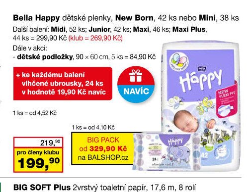 Bella Happy dětské plenky