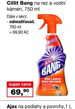 Cillit Bang na rez a vodní kámen, 750 ml