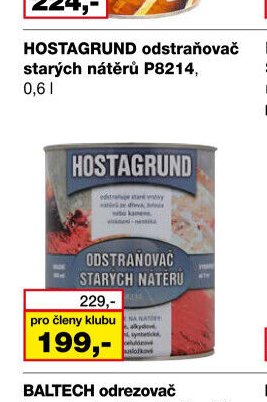 HOSTAGRUND odstraňovač starých nátěrů P8214