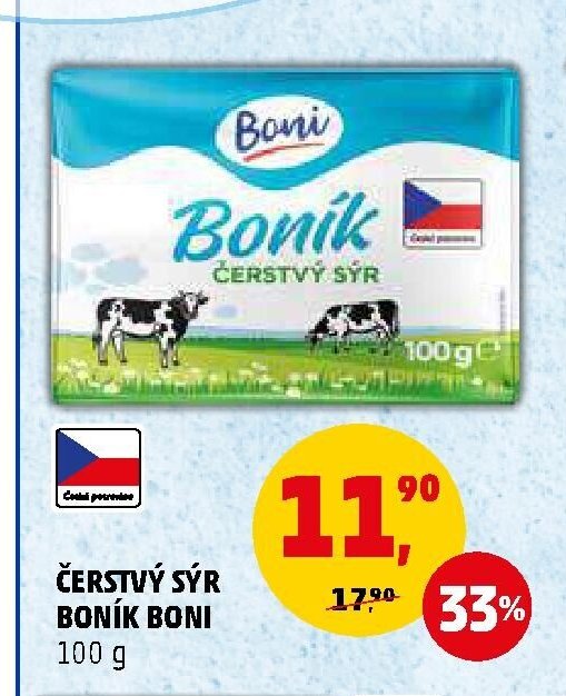 Čerstvý sýr Boník Boni 100 g