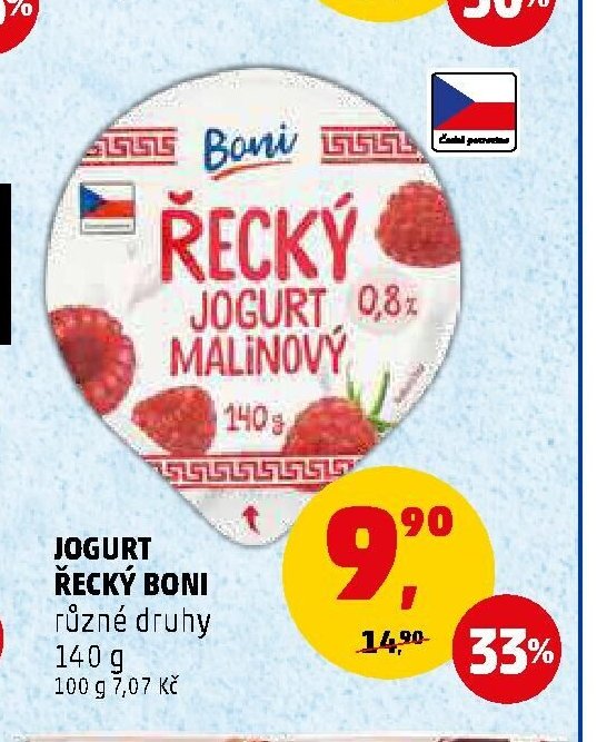 Jogurt řecký Boni různé druhy 140 g