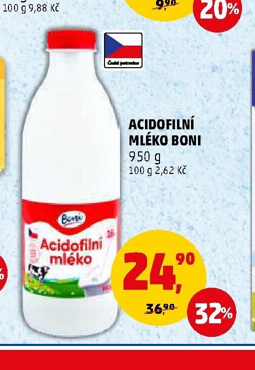 Acidofilní mléko Boni 950 g