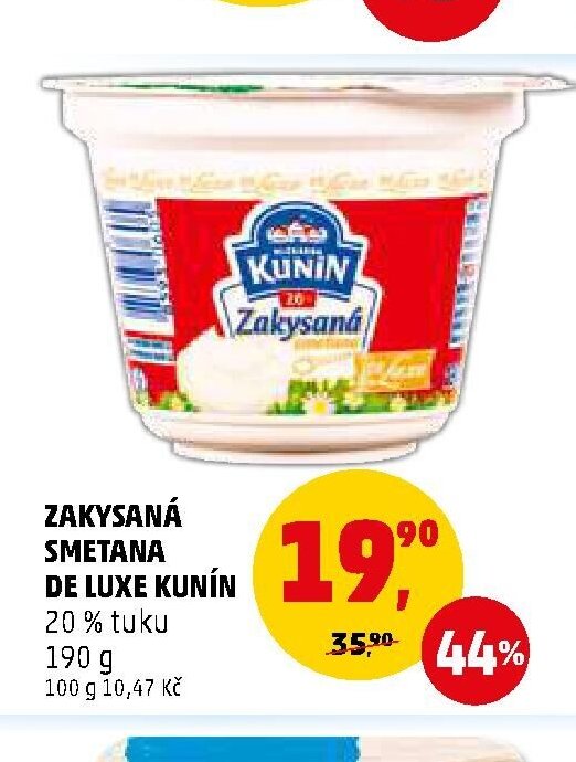 Zakysaná smetana de luxe Kunín