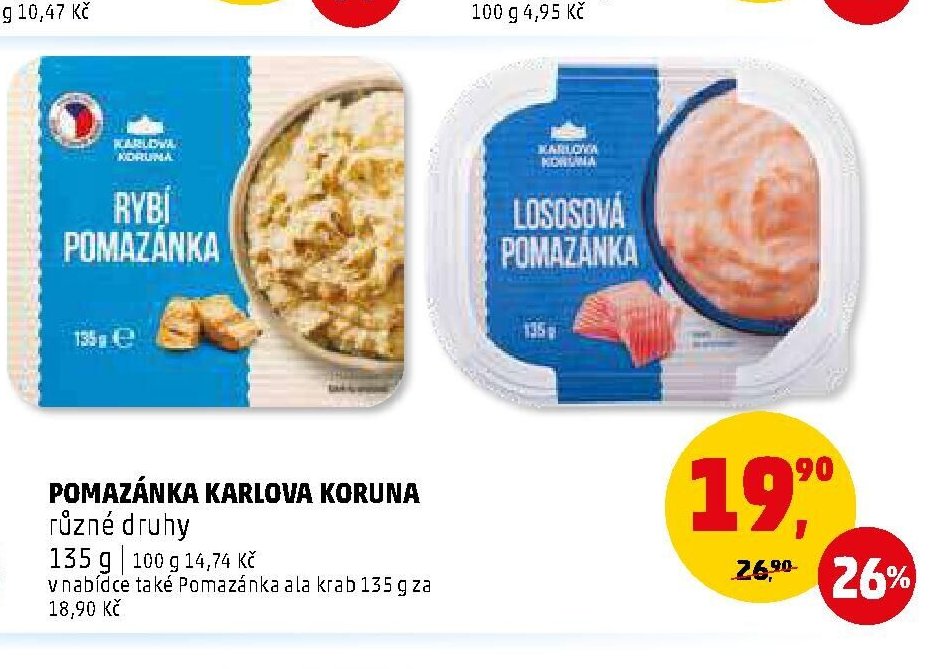 Pomazánka Karlova Koruna