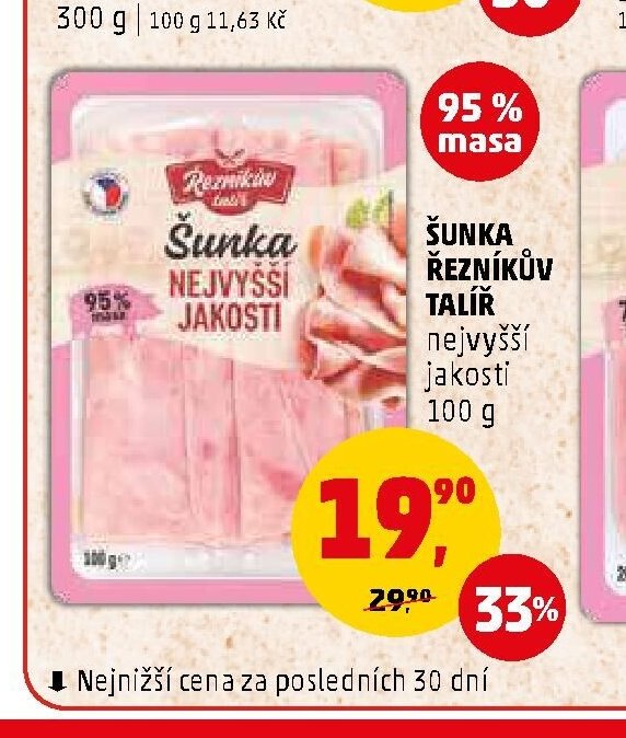 ŠUNKA ŘEZNÍKŮV TALÍŘ nejvyšší jakosti