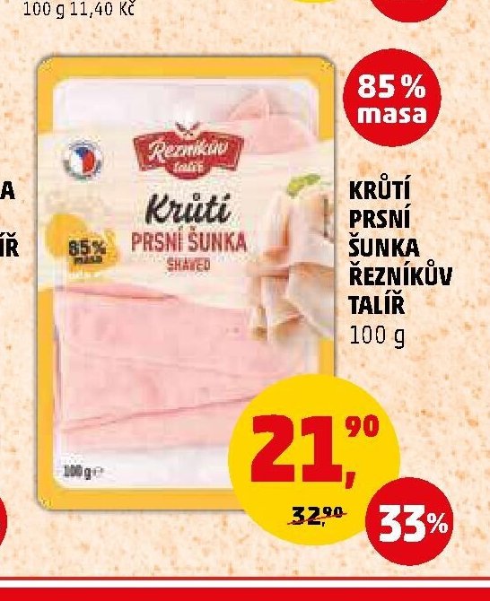 KRŮTÍ PRSNÍ ŠUNKA ŘEZNÍKŮV TALÍŘ