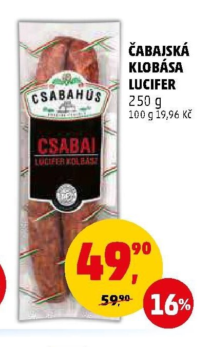 ČABAJSKÁ KLOBÁSA LUCIFER