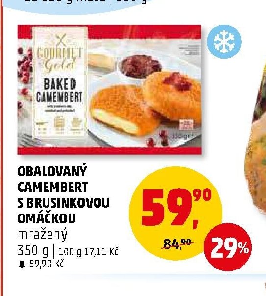 OBALOVANÝ CAMEMBERT S BRUSINKOVOU OMÁČKOU
