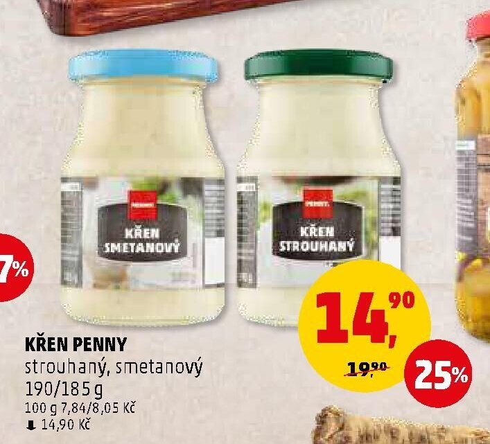 Křen Penny strouhaný, smetanový
