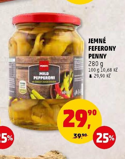 Jemné feferony Penny