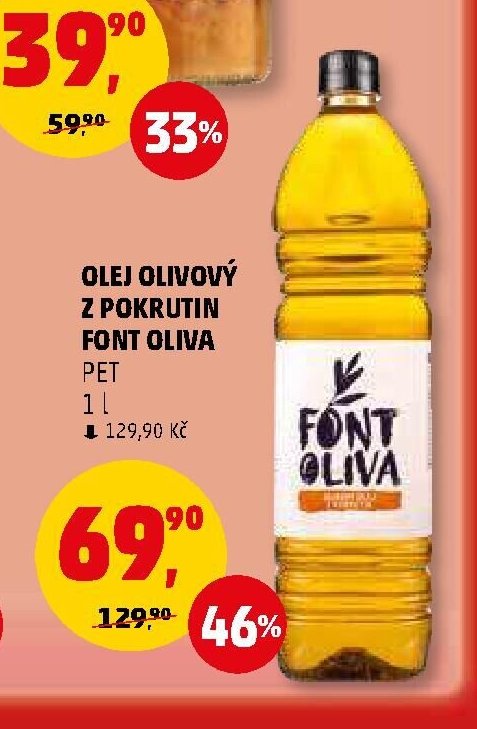 OLEJ OLIVOVÝ Z POKRUTIN FONT OLIVA