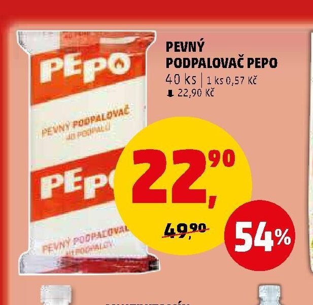 PEVNÝ PODPALOVAČ PEPO