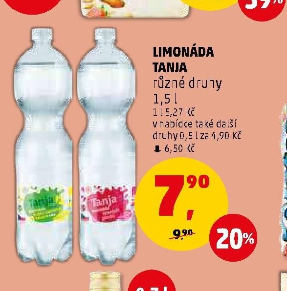 LIMONÁDA TANJA různé druhy