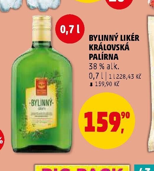 BYLINNÝ LIKÉR KRÁLOVSKÁ PALÍRNA