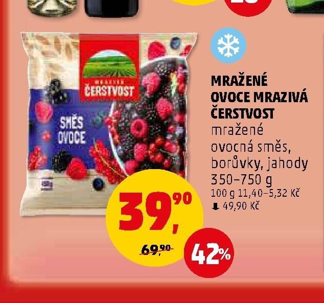 MRAŽENÉ OVOCE MRAZIVÁ ČERSTVOST