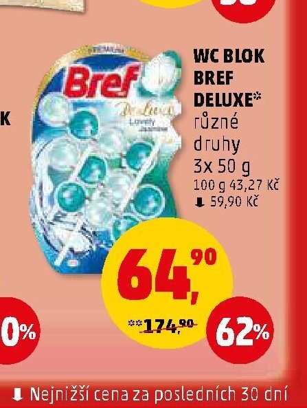 WC BLOK BREF DELUXE různé druhy