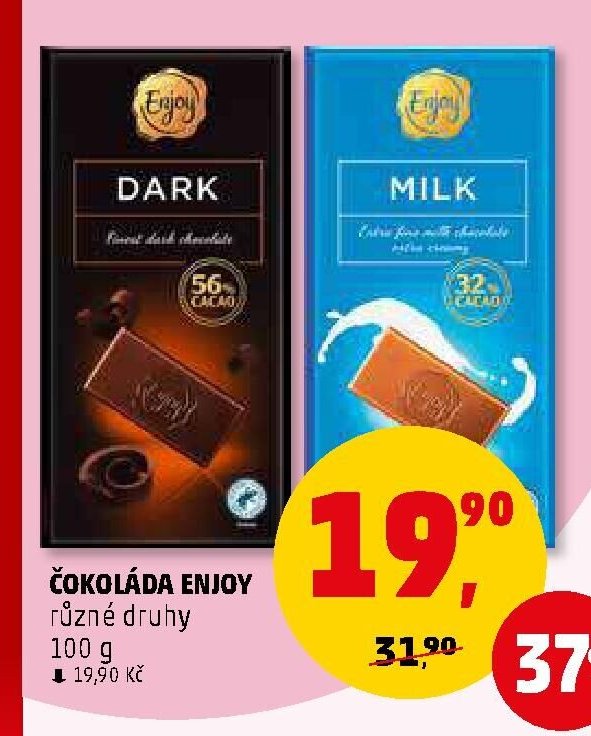 ČOKOLÁDA ENJOY různé druhy