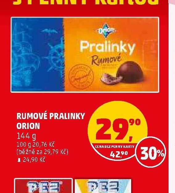 RUMOVÉ PRALINKY ORION