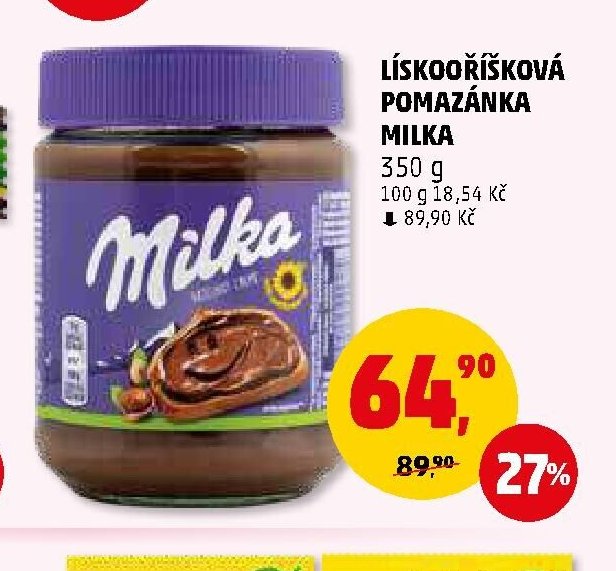 LÍSKOOŘÍŠKOVÁ POMAZÁNKA MILKA