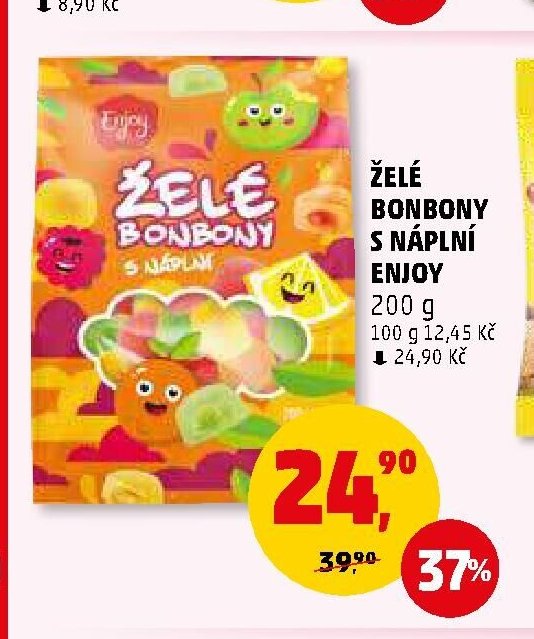 ŽELÉ BONBONY S NÁPLNÍ ENJOY