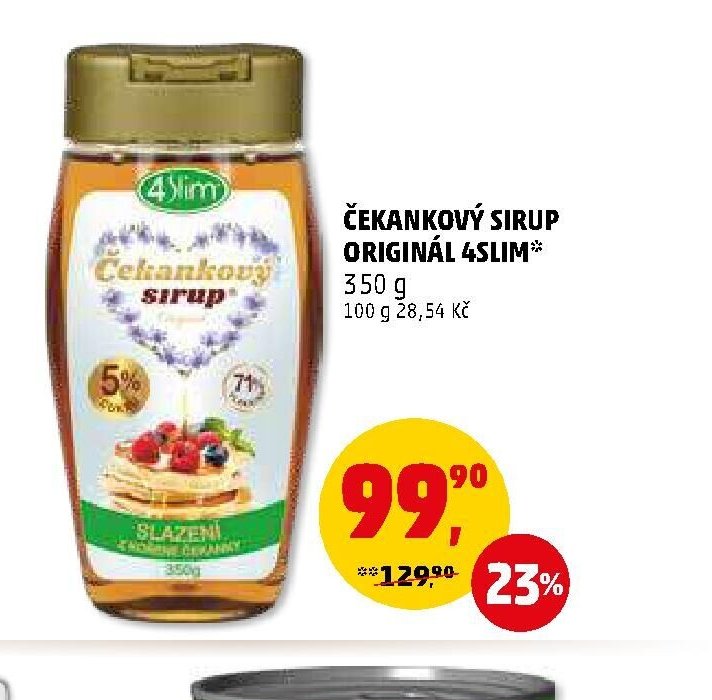 Čekankový sirup Originál 4slim 350 g