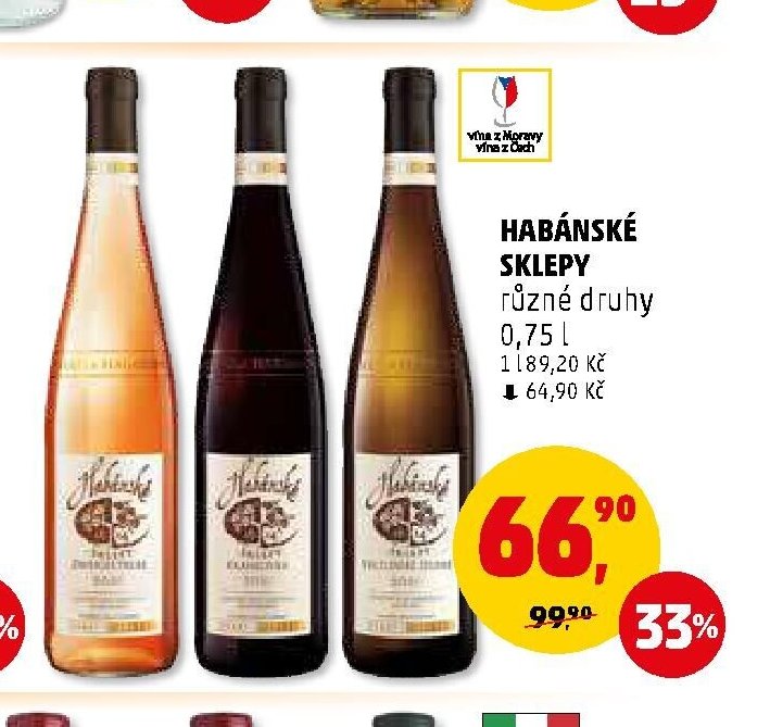 Habánské sklepy různé druhy 0,7 l