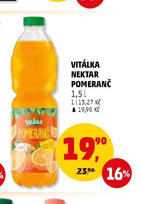 Vitálka nektar pomeranč