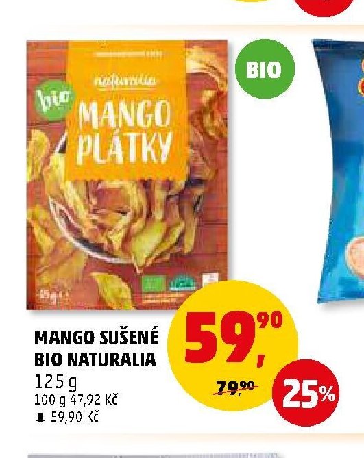 MANGO SUŠENÉ BIO NATURALIA 125 g