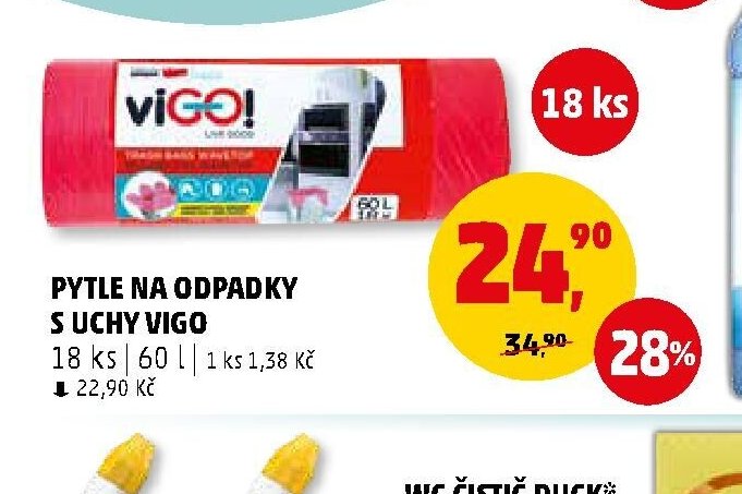 Pytle na odpadky s uchy Vigo
