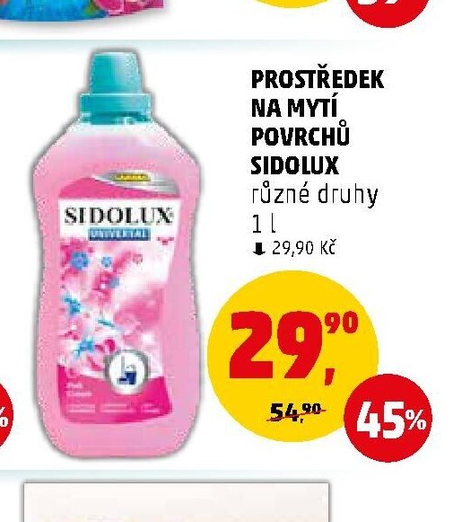 Prostředek na mytí povrchů Sidolux