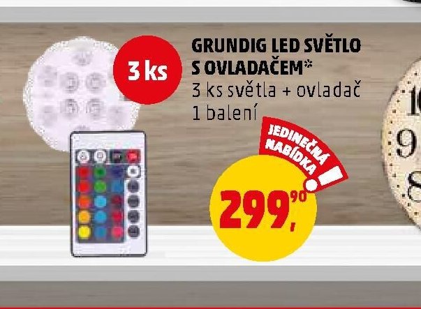 GRUNDIG LED SVĚTLO S OVLADAČEM