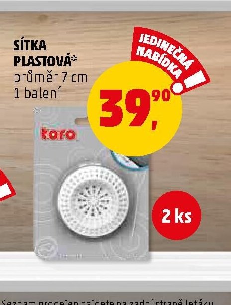 SÍTKA PLASTOVÁ