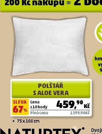 Polštář s Aloe Vera