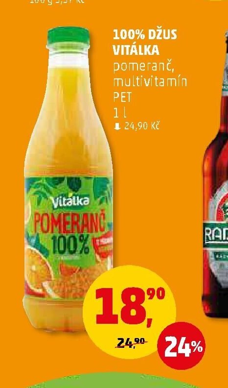 100% DŽUS pomeranč, multivitamin