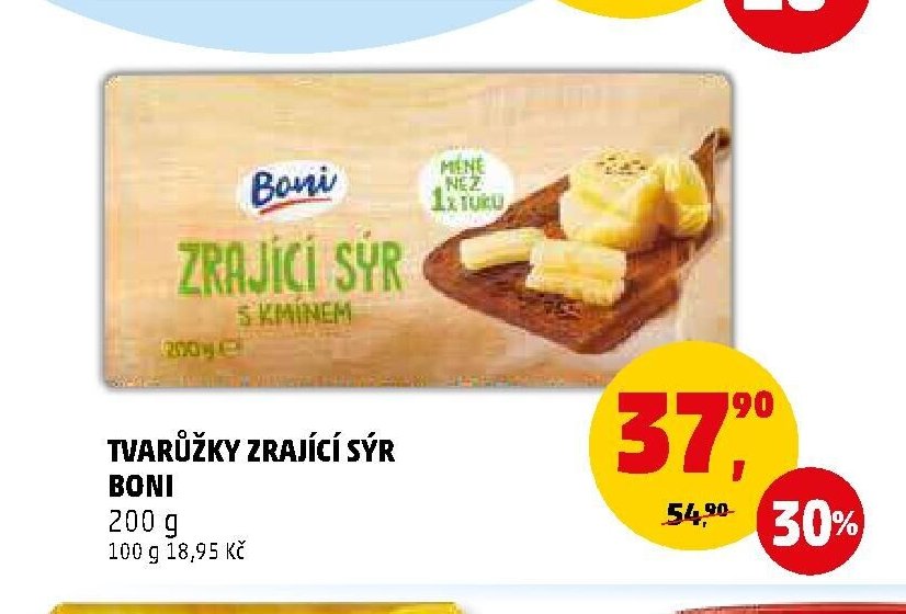 Tvarůžky zrající sýr Boni