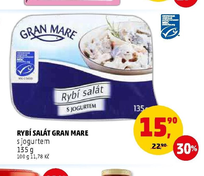 Rybí salát Gran Mare s jogurtem