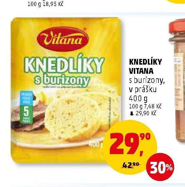 Knedlíky Vitana s burizony