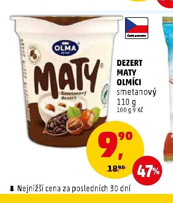 Dezert Maty Olmíci smetanový