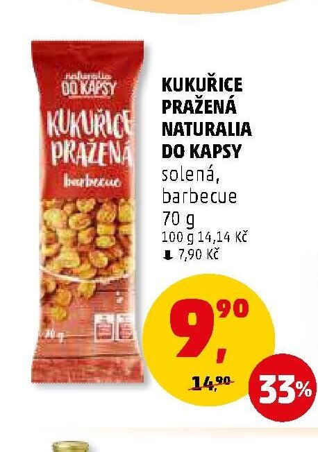 KUKUŘICE PRAŽENÁ NATURALIA DO KAPSY