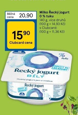Milko Řecký jogurt