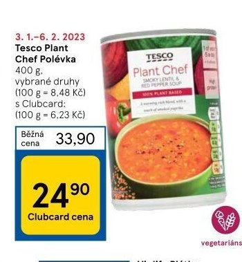 Tesco Plant Chef Polévka