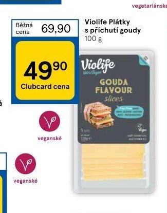 Violife Plátky s příchutí goudy