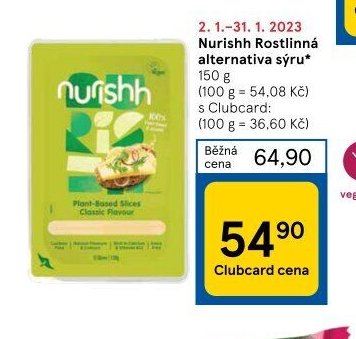 Nurishh Rostlinná alternativa sýru
